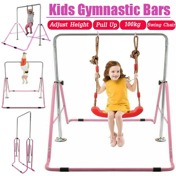 Horizontal Bars Foldable Childrens Horizontal Bar Gymnastics Bars Childrens Fitness Equipment Adjustable Junior Training Bar Childrens Swing Childrens Favorite Gift